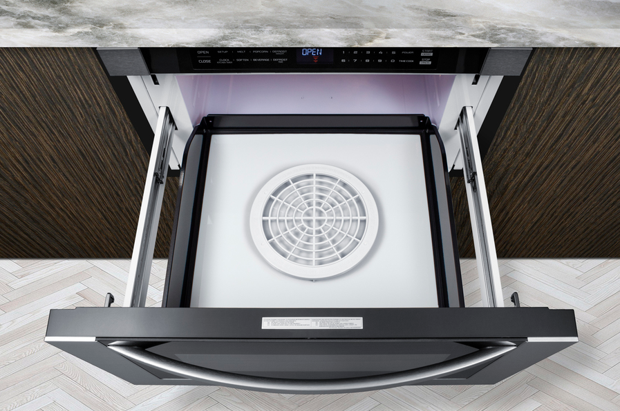 Summit 24" Wide Built-In Drawer Microwave Refrigerator Accessories Summit Appliance