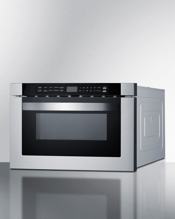 Summit 24" Wide Built-In Drawer Microwave Refrigerator Accessories Summit Appliance