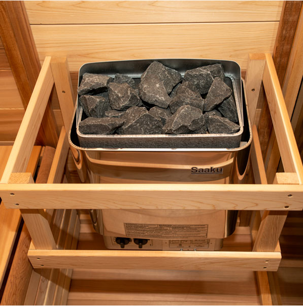 Saaku Electric Heater - 8KW with Rocks Dundalk Leisurecraft