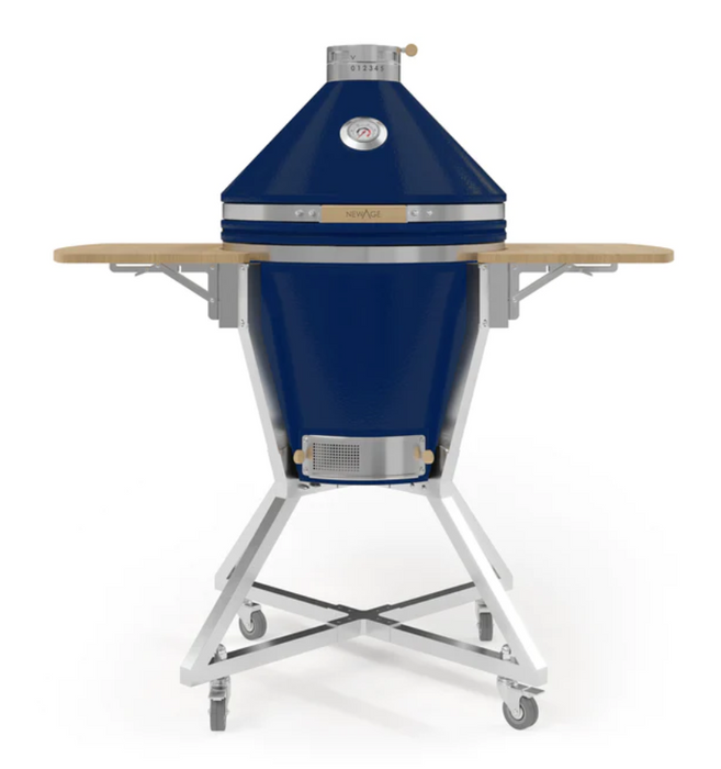 Platinum Kamado Bundle Grill with trolley- Blue BBQ GRILL New Age
