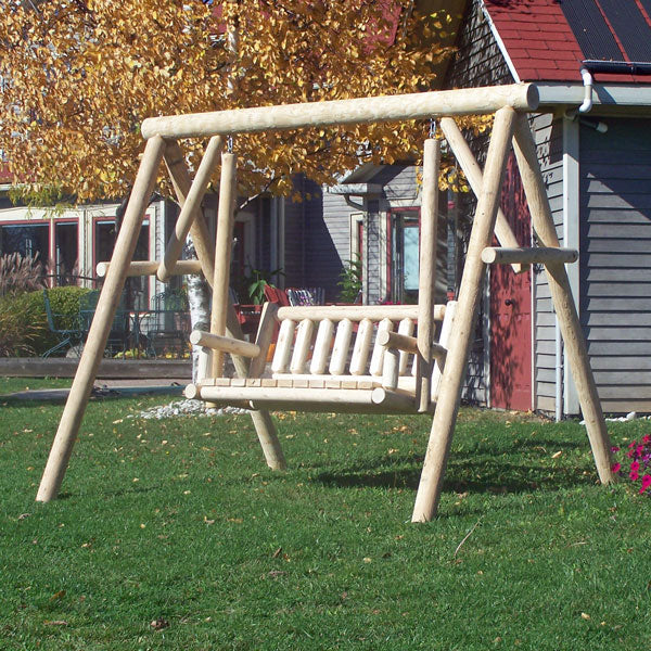 A Frame Log Swing Swings Leisurecraft