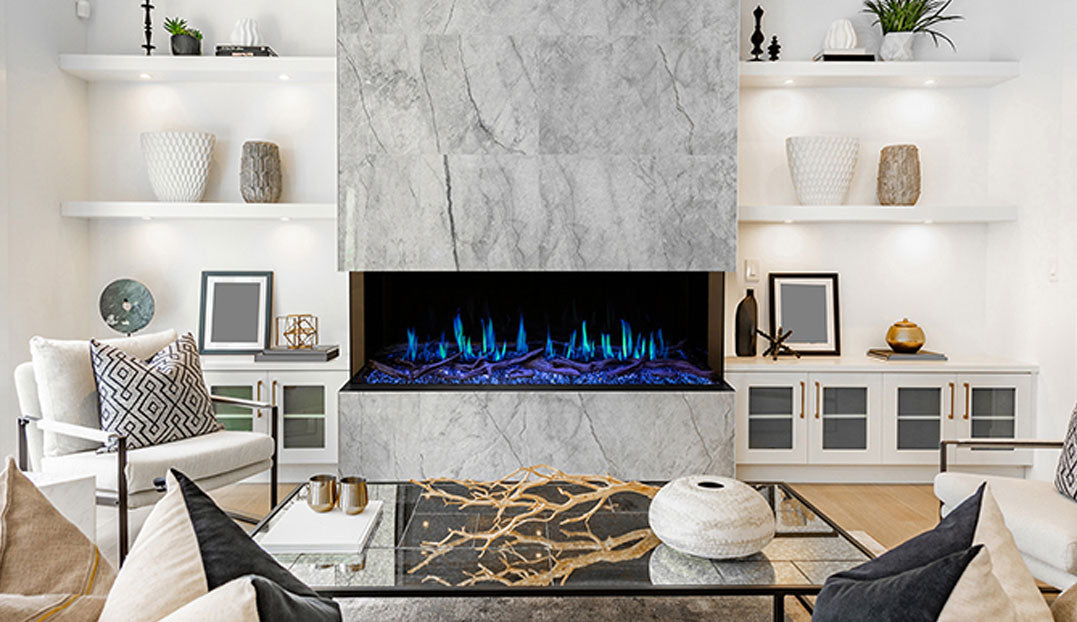 Modern Flames OR60-MULTI Orion Multi 60-Inch Three-Sided Built-In Electric Fireplace
