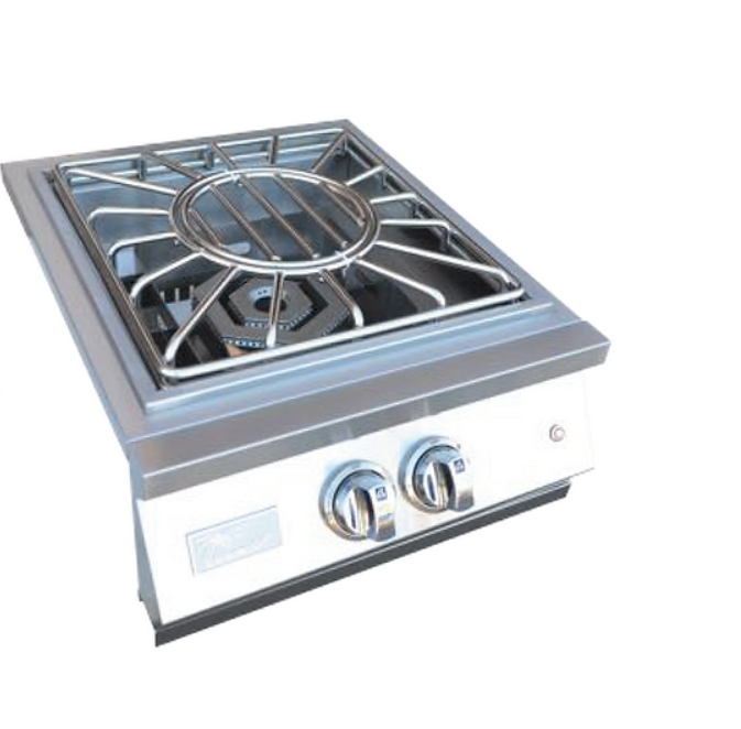 Professional Built-in Power with led Lights and Removable Grate for wok BBQ GRILL KoKoMo Grills Professional Built-in Power Burner with Led Lights and Removable Grate for Wok LPG