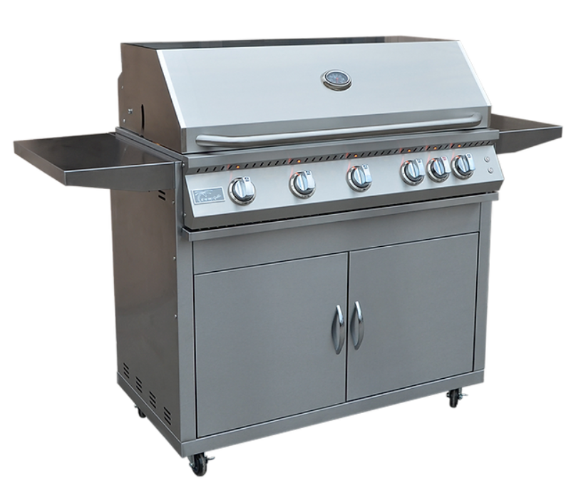 Professional 5 Burner 40 Inch Cart Model BBQ Grill With Lights & Locking Casters BBQ GRILL KoKoMo Grills Professional 5 Burner 40 Inch Cart Model BBQ Grill With Lights & Locking Casters (LPG)