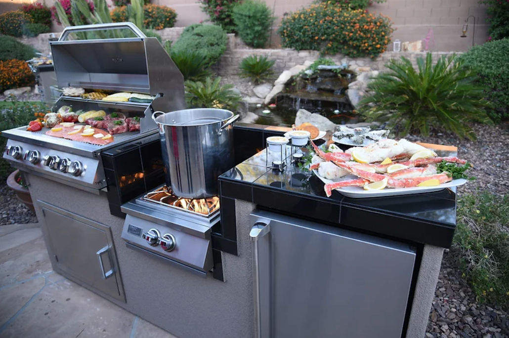 Power Burner 4 Burner 32 inch Built-In Barbeque Grill Island Kitchen Package BBQ GRILL KoKoMo Grills