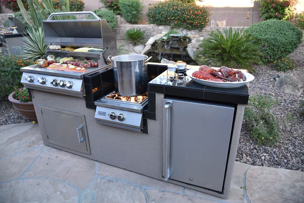Power Burner 4 Burner 32 inch Built-In Barbeque Grill Island Kitchen Package BBQ GRILL KoKoMo Grills Power Burner 4 Burner 32 inch Built-In Barbeque Grill Island Kitchen Package  LPG