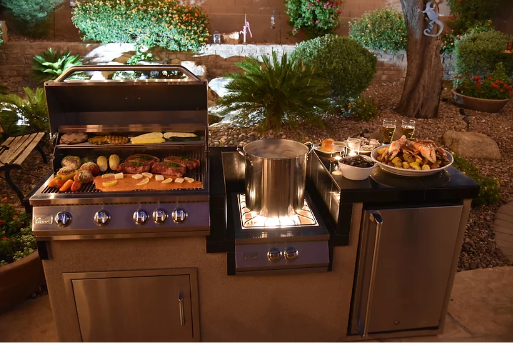 Power Burner 4 Burner 32 inch Built-In Barbeque Grill Island Kitchen Package BBQ GRILL KoKoMo Grills