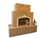 Tuscan 6' Outdoor Fireplace with Log Set for LP or NG access door for Tank  KoKoMo Grills   
