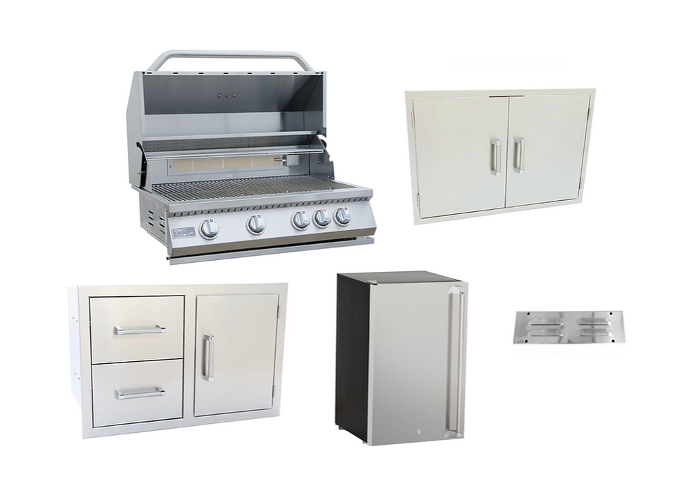 5 Piece Outdoor Kitchen Package Deal BBQ GRILL KoKoMo Grills 5 Piece Outdoor Kitchen Package Deal - LPG