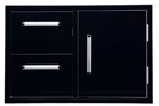 Bonfire Door & Drawer Combo Black BBQ GRILL Bonfire Barbecue grills