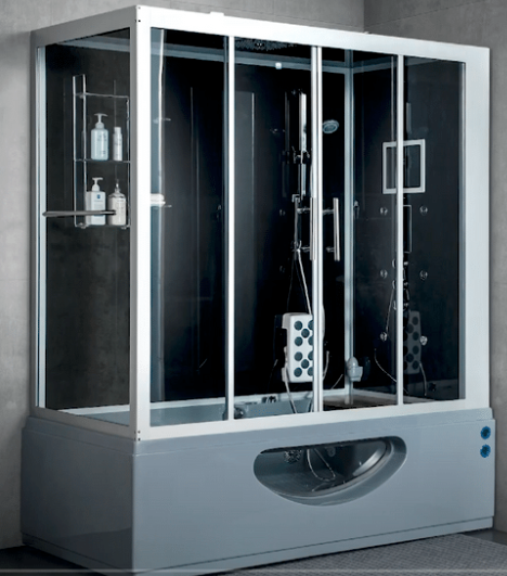 Platinum Catania Steam Shower - Grey Spas Maya Bath LLC Platinum Catania Steam Shower - Grey - Right