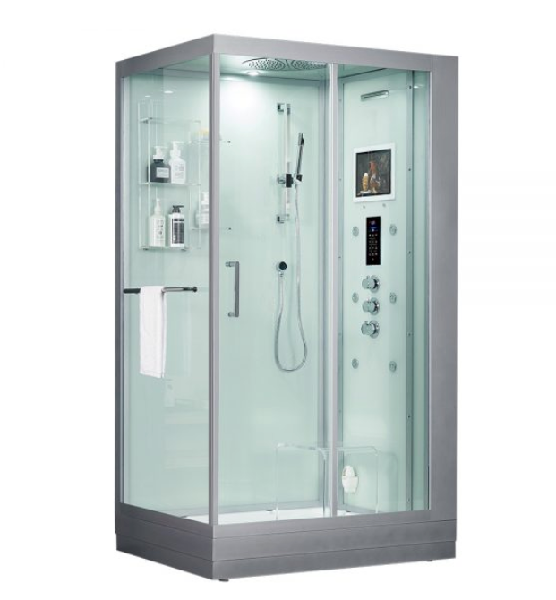 Platinum Lucca Steam Shower - White Spas Maya Bath LLC Platinum Lucca Steam Shower - White - Right