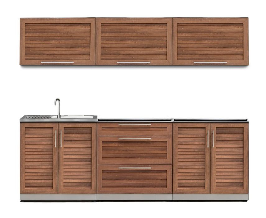 Outdoor Kitchen Stainless Steel 6 Piece Cabinet Set - Grove outdoor funiture New Age Outdoor Kitchen Stainless Steel 6 Piece Cabinet Set - Grove - Stainless Steel