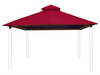 Riverstone Industries 14 ft. sq. ACACIA Gazebo Roof Framing and Mounting Kit With Cardinal Red OutDURA Canopy Canopy & Gazebo Tops RiverStone   