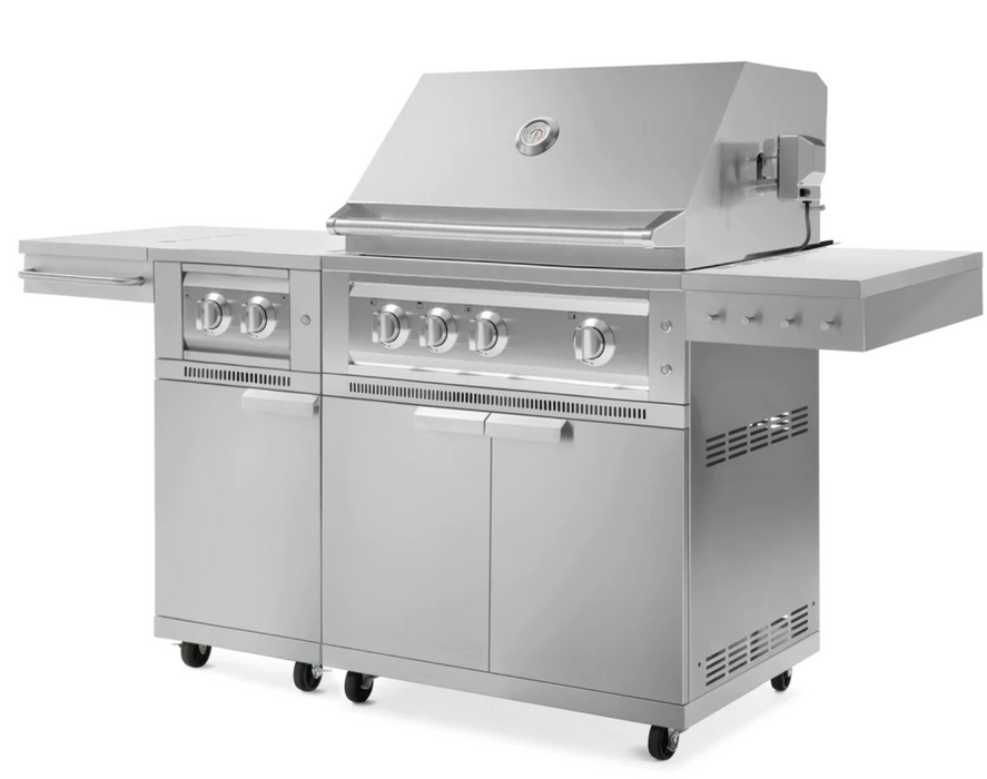 Platinum Grill & Dual Side Burner 33'' Free Stand BBQ GRILL New Age Platinum Grill & Dual Side Burner 33'' Free Stand - LPG