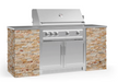 Outdoor Kitchen Signature Series 6 Piece Cabinet Set with 40'' Grill BBQ GRILL New Age Outdoor Kitchen Signature Series 6 Piece Cabinet Set with 40''Grill - Scabos Travertine Outdoor Kitchen Signature Series 6 Piece Cabinet Set with 40''Grill - LPG 