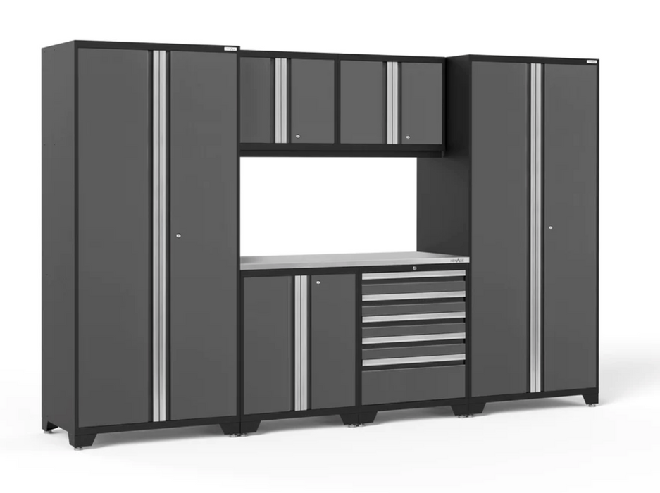 Pro Series 7 Piece Cabinet Set outdoor funiture New Age Pro Series 7 Piece Cabinet Set - Grey Stainless Steel