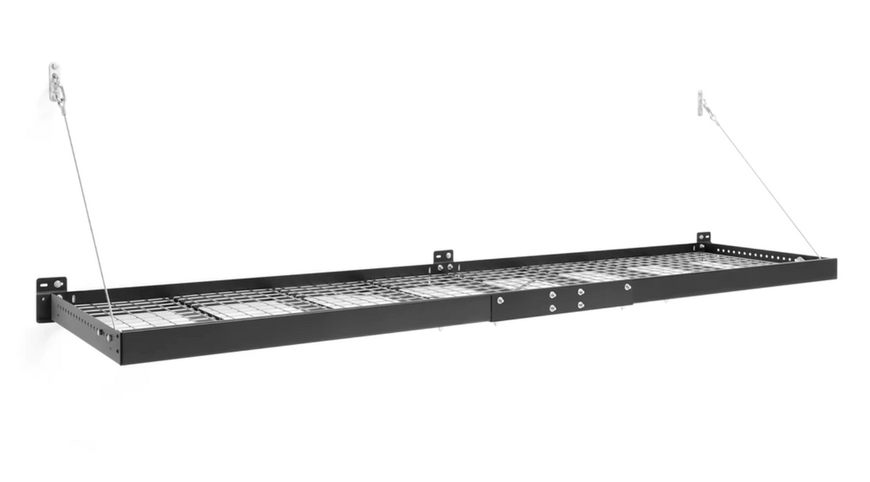 Pro Series 2 ft. x 8 ft. Wall Mounted Steel Shelf outdoor funiture New Age Pro Series 2 ft. x 8 ft. Wall Mounted Steel Shelf - Black