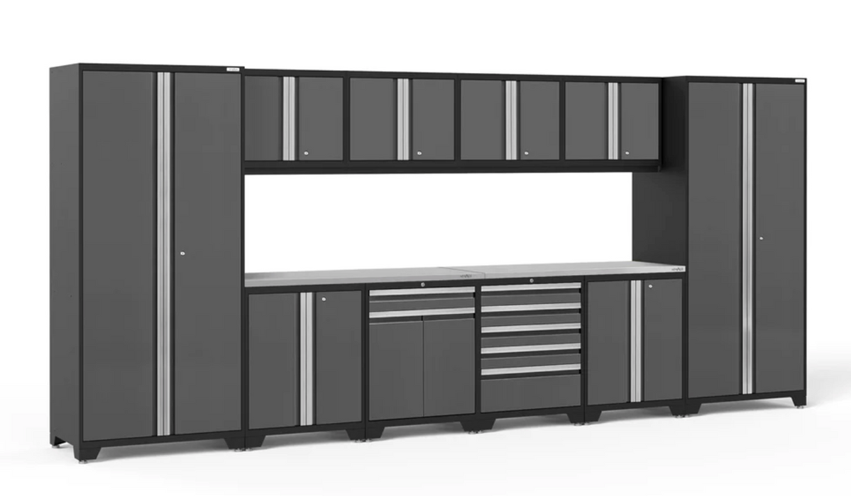 Pro Series 12 Piece Cabinet Set outdoor funiture New Age Pro Series 14 Piece Cabinet Set - Grey Stainless Steel