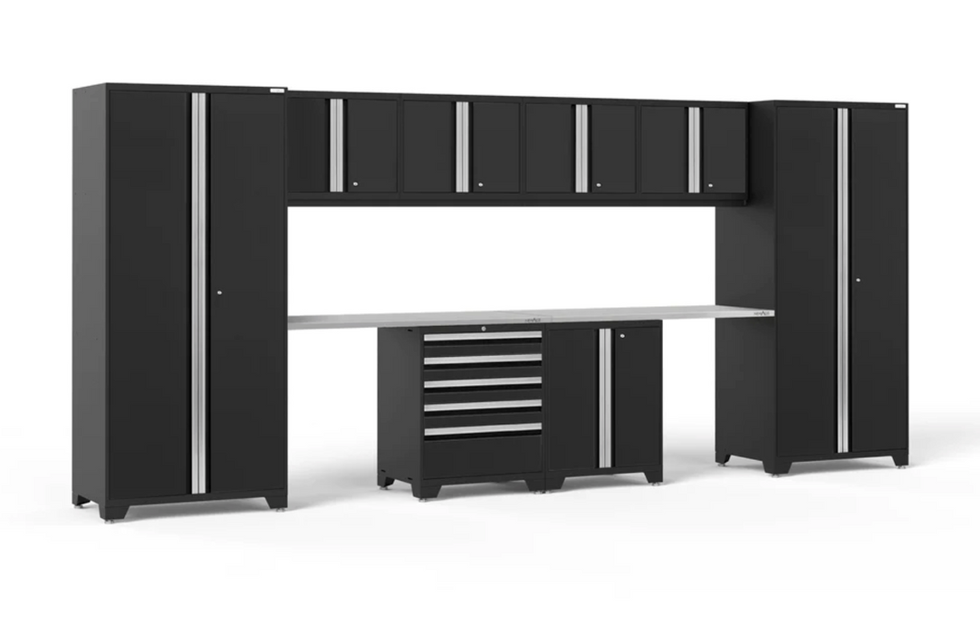 Pro Series 10 Piece Leg Room Cabinet Set outdoor funiture New Age Pro Series 10 Piece Cabinet Set - Black Stainless Steel