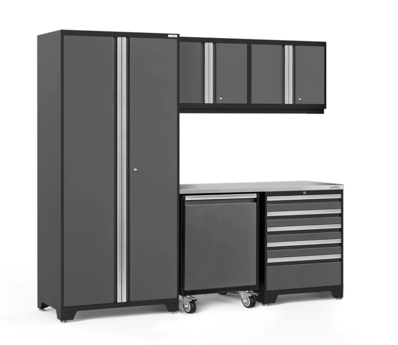 Pro Series 6 Piece Cabinet Set outdoor funiture New Age Pro Series 6 Piece Cabinet Set - Grey Stainless Steel