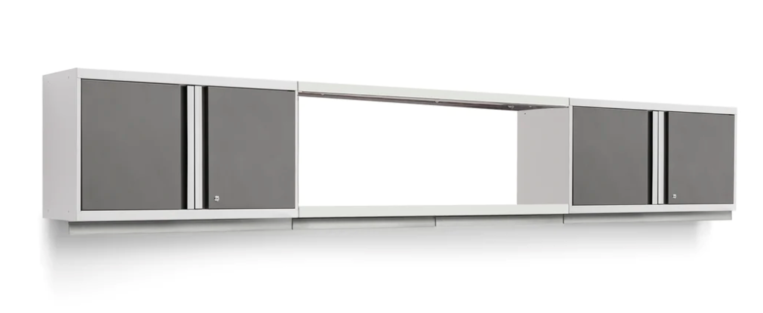 Pro Series 3 Piece Wall Cabinet Set outdoor funiture New Age Pro Series 3 Piece Cabinet Set- Platinum
