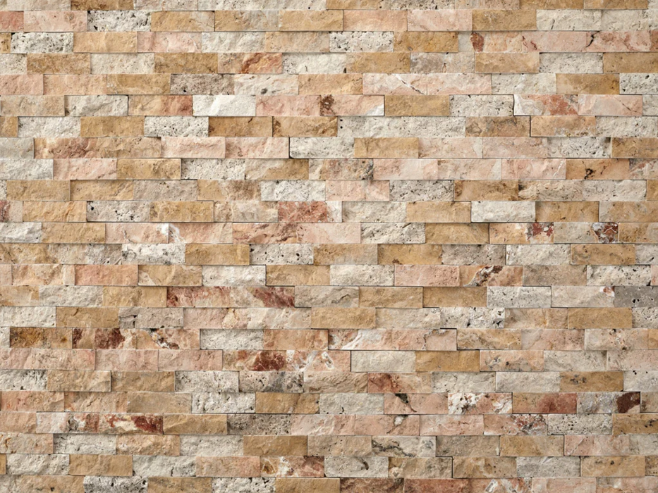 Natural Stacked Stone 72 sq. ft. Bundle Loose Stones New Age Natural Stacked Stone 72 sq. ft. Bundle - Scabos Travertine