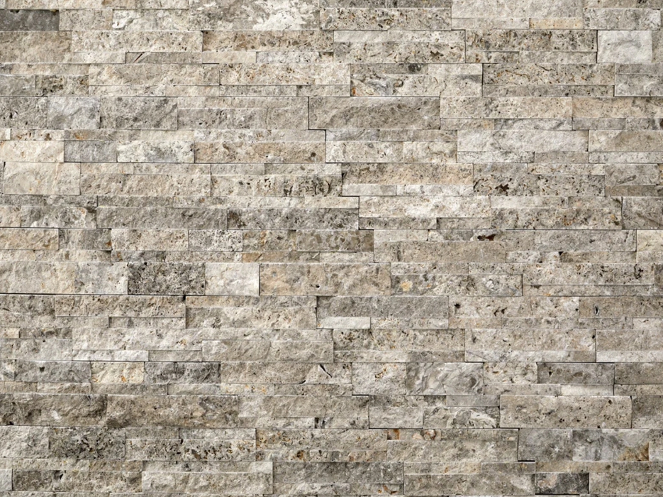 Natural Stacked Stone 36 sq. ft. Bundle Loose Stones New Age Natural Stacked Stone 36 sq. ft. Bundle - Silver Travertine