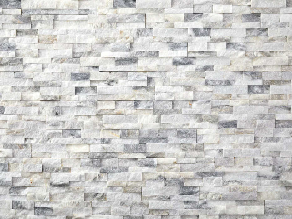 Natural Stacked Stone 36 sq. ft. Bundle Loose Stones New Age Natural Stacked Stone 36 sq. ft. Bundle - White Crystal Marble