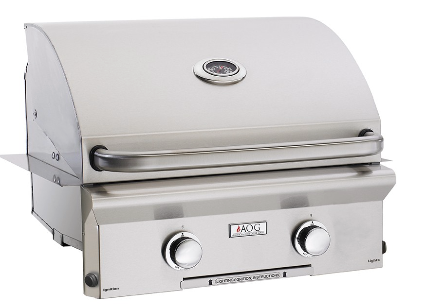 AOG 24" built-in w/piezo "rapid light" ignition-w/o backburn BBQ GRILL CG Products