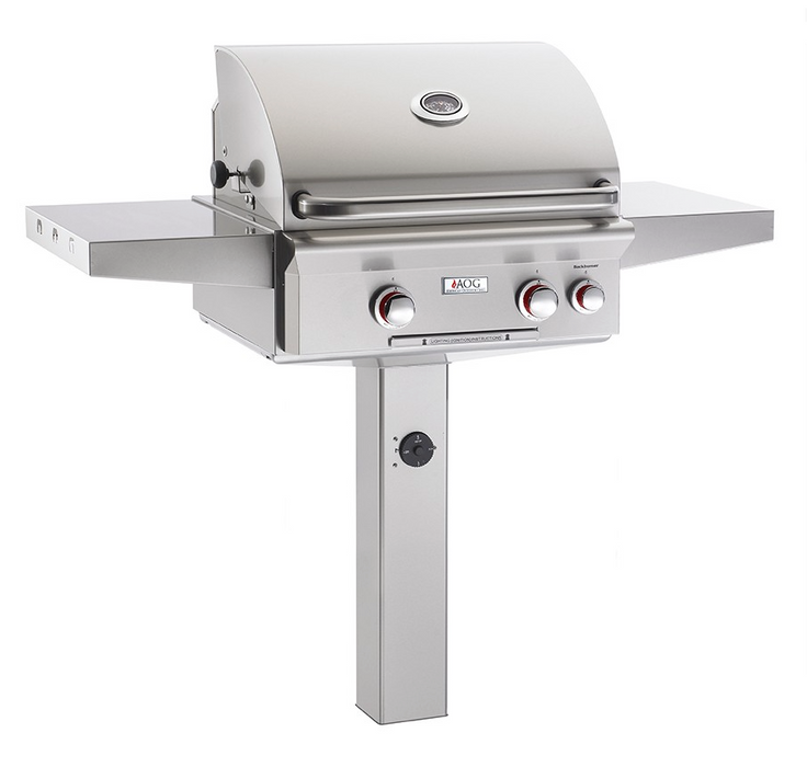 AOG24" in-ground post w/"rapid light" ignition BBQ GRILL CG Products