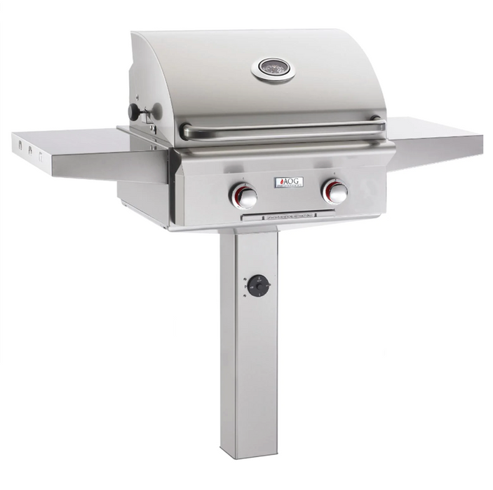 AOG24" in-ground post w/"rapid light" ignition BBQ GRILL CG Products