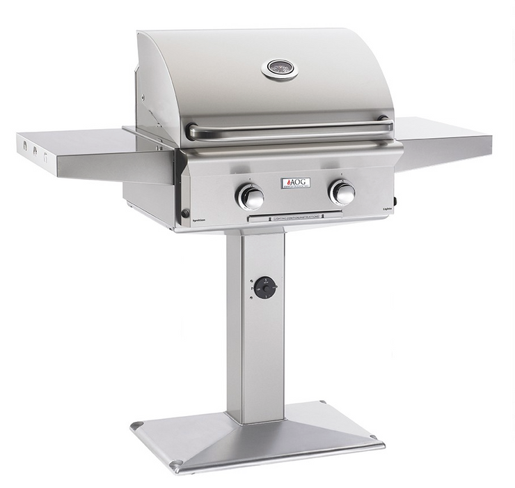 AOG24" patio post w/halogen interior lights BBQ GRILL CG Products