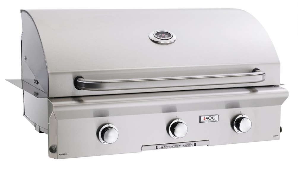 AOG 36" built-in w/halogen interior lights no backburner BBQ GRILL CG Products