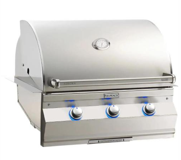 Fire Magic Aurora A660i 30-Inch 3-Burner Built-In Propane Gas Grill with Infrared Burner BBQ GRILL CG Products