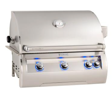 Fire Magic Echelon Diamond E660i 30-Inch 3-Burner Built-In Natural Gas Grill with Analog Thermometer and Rear Burner BBQ GRILL CG Products
