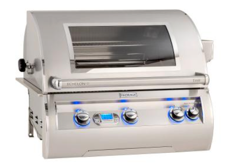 Fire Magic Echelon Diamond E660i 30-Inch 3-Burner Built-In Natural Gas Grill with Digital Thermometer, Rear Burner and Magic View Window BBQ GRILL CG Products