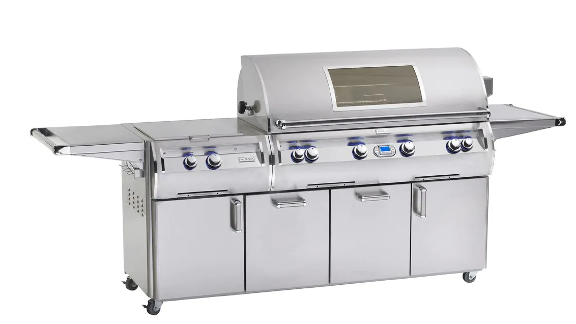 Fire Magic Echelon Diamond E1060s 48-Inch Freestanding Gas Grill With Rotisserie, Infrared Burner, Power Burner, Digital Thermometer & Magic View Window - Natural Gas BBQ GRILL CG Products