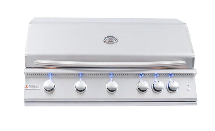 40" Premier Built-In Grill w/ LED Lights - RJC40AL BBQ GRILL CG Products 40" Premier Built-In Grill - LPG