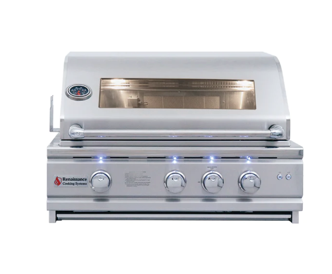 30" Cutlass Pro Built-In Grill W/ Window - RON30AW BBQ GRILL CG Products 30" Cutlass Pro Built-In Grill W/ Window - LPG