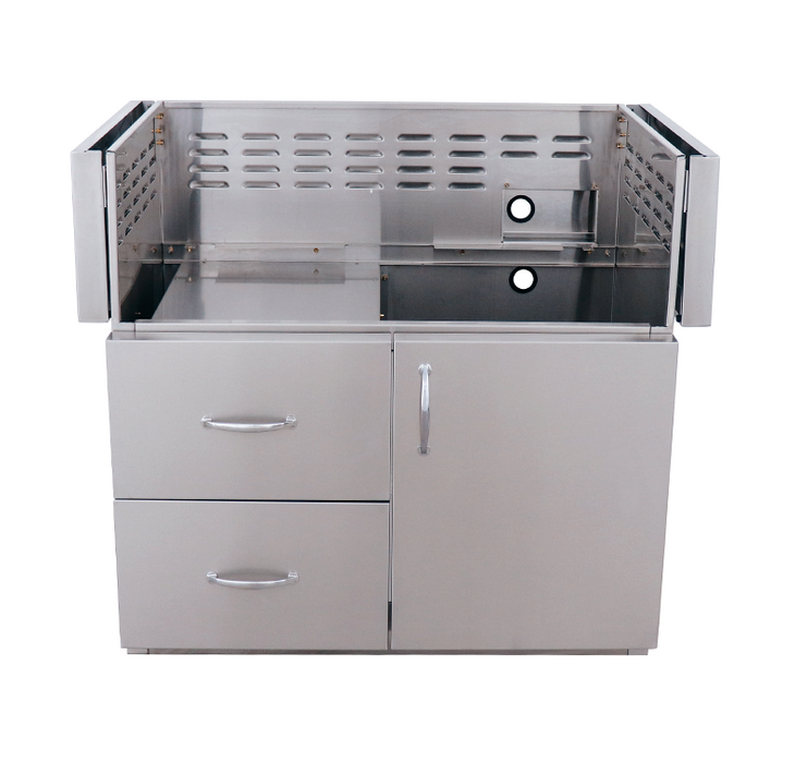 Portable 42" ARG Cart, #304SS, 2-Drawer & Door Combo Design, Built BBQ GRILL CG Products