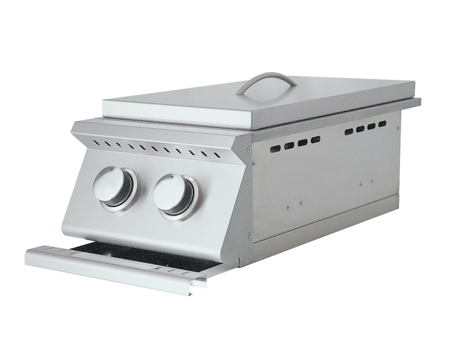 The Premier Series Double Side Burner BBQ GRILL CG Products   