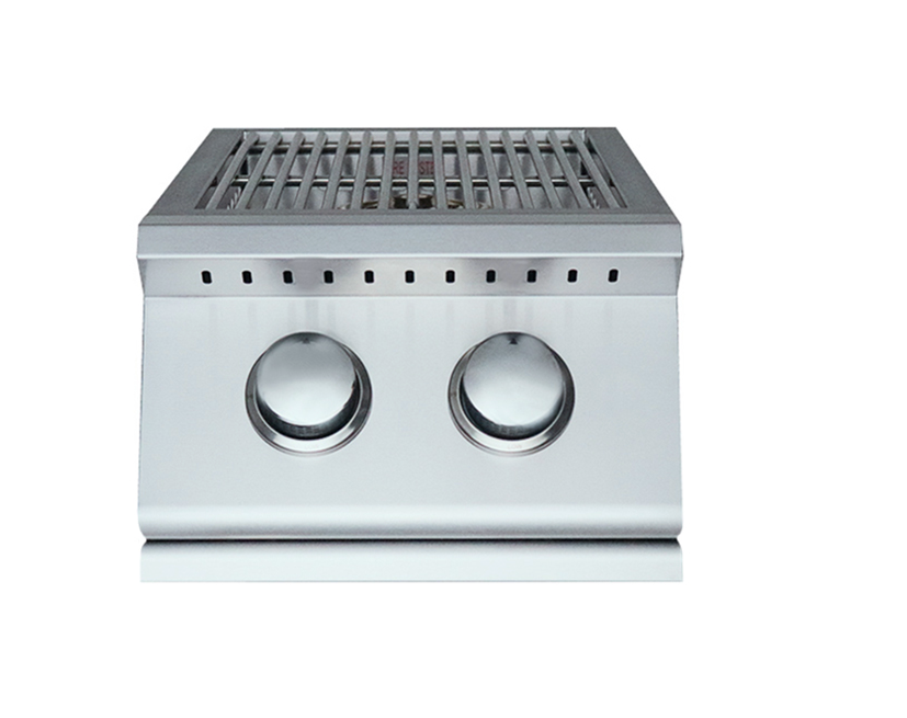 The Premier Series Double Side Burner BBQ GRILL CG Products The Premier Series Double Side Burner - LPG