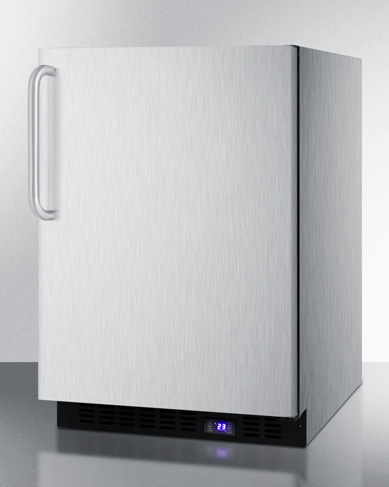 Summit 24" Wide Built-In All-Freezer With Icemaker Refrigerators Summit Appliance   