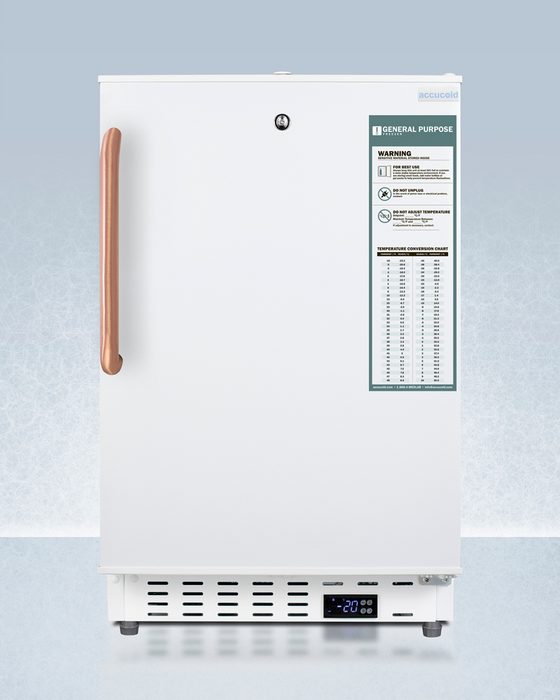 Summit 20" Wide Built-In Vaccine All-Freezer, ADA Compliant Refrigerators Summit Appliance