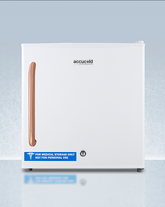 Summit Compact All-Freezer with Antimicrobial Pure Copper Handle Refrigerators Summit Appliance