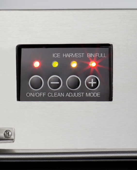 Summit Built-In Outdoor 50 lb. Clear Icemaker, ADA Compliant Refrigerators Summit Appliance