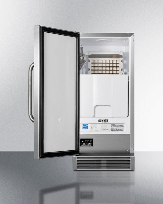Summit Built-In Outdoor 50 lb. Clear Icemaker, ADA Compliant Refrigerators Summit Appliance