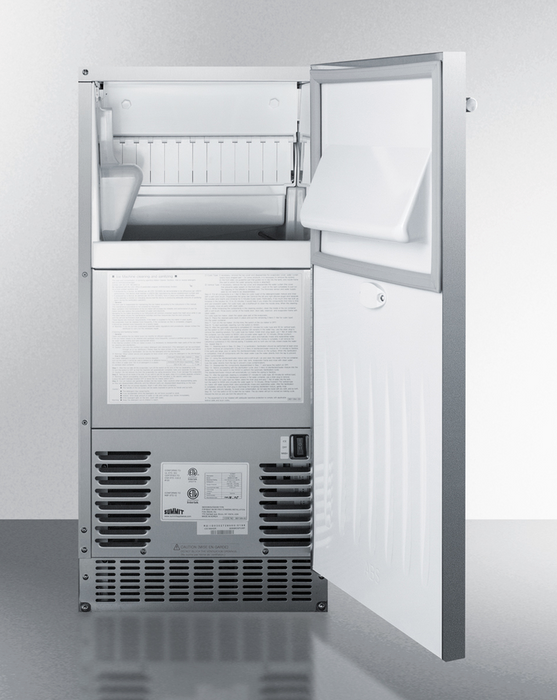 Summit 62 lb. Clear Outdoor/Indoor Icemaker Refrigerators Summit Appliance