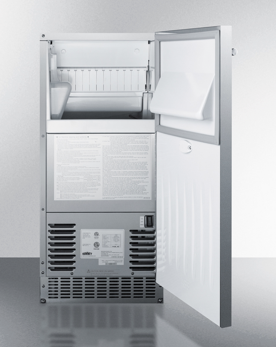 Summit 62 lb. Clear Outdoor/Indoor Icemaker Refrigerators Summit Appliance